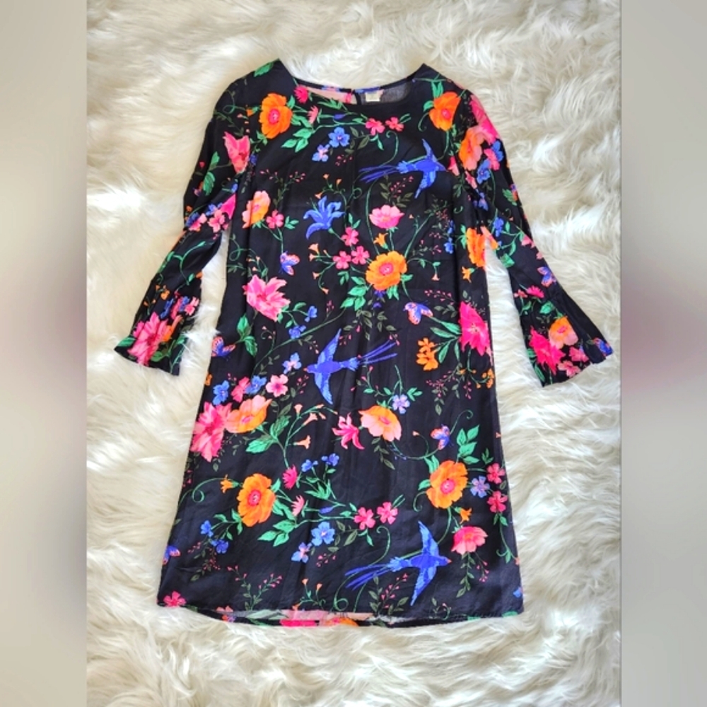 Black floral Old Navy dress xs